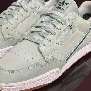Adidas Continental 80 Sneakers Shoes Mint Green Womens Size 8